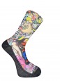 Colourful Cartoon Printed Pattern Style Summer Socks