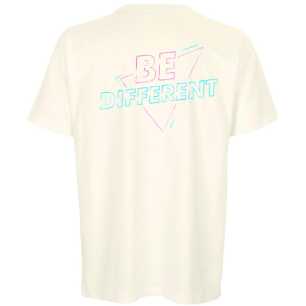 BE DIFFERENT Beige Oversized T-Shirt