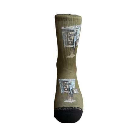 RETRO CARD PHONE Printed Pattern Socks