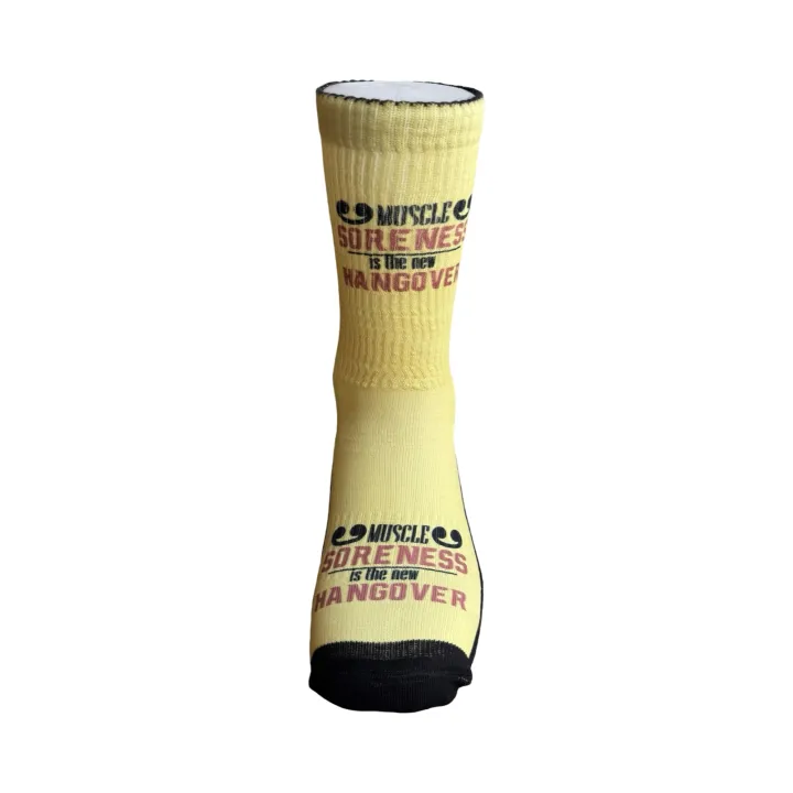 SORENESS IS THE NEW HANGOVER Printed Pattern Socks