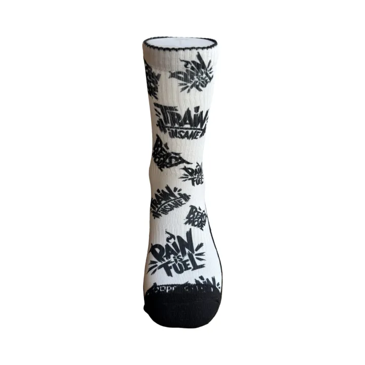 BEAST MODE - TRAIN INSANE Printed Pattern Socks
