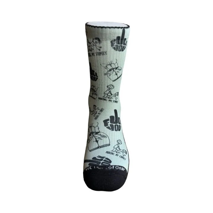 MAKING MY FAMILY Printed Pattern Socks