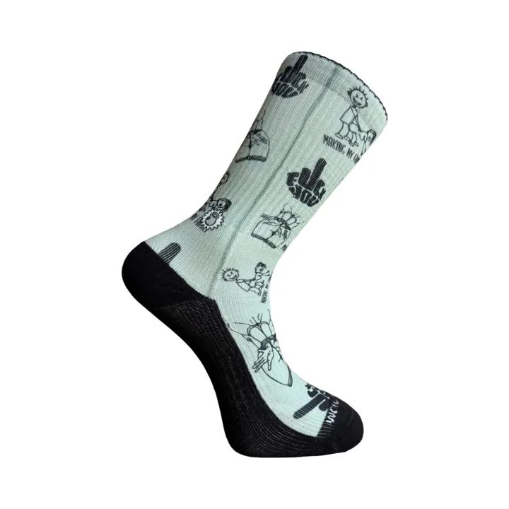 MAKING MY FAMILY Printed Pattern Socks