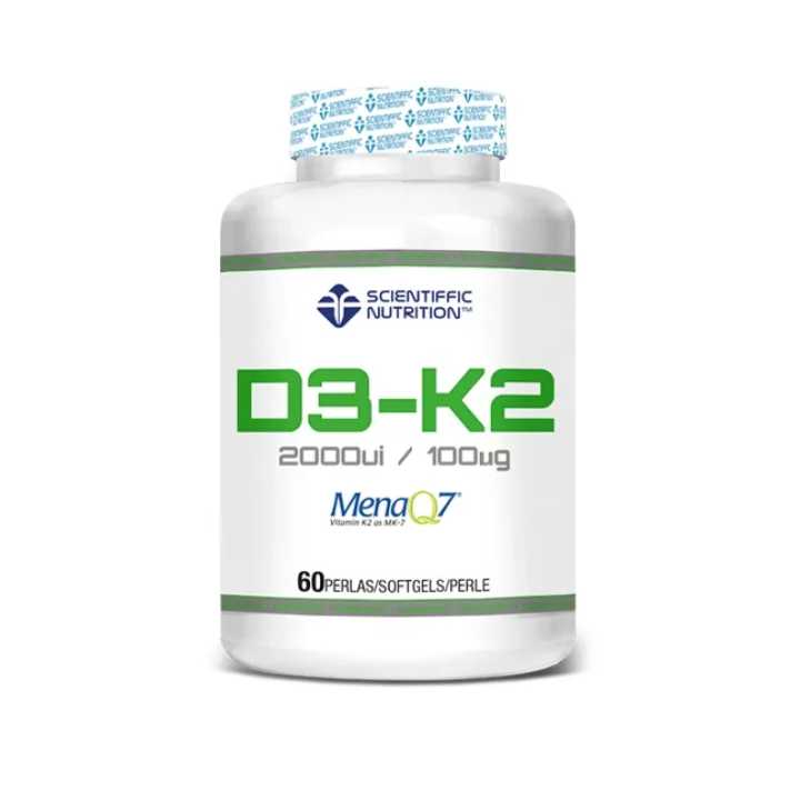 Vitamin D3 2000IU + K2 100MCG 60 Softgels