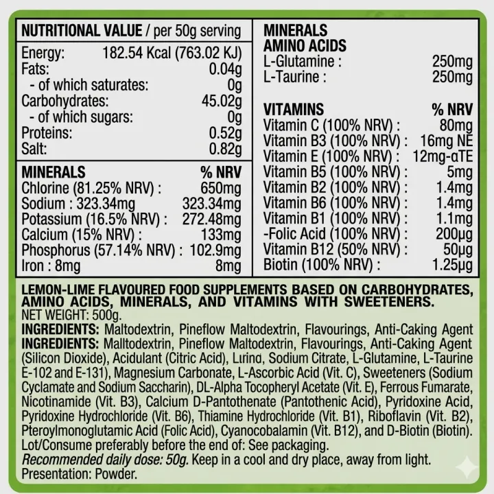 Scientiffic Nutrition Isotex MST Lemon Lime 500g