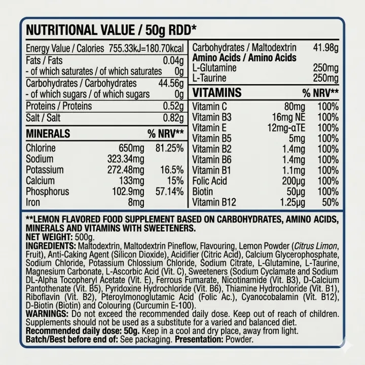 Scientiffic Nutrition Isotex MST Lemon 500g