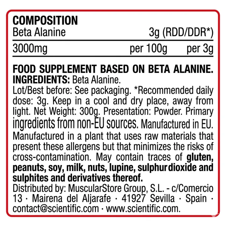 Beta Alanine Natural 300gr