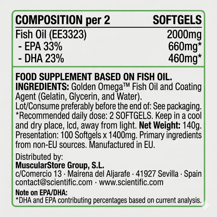 Omega 3 GoldenOmega 100softgels