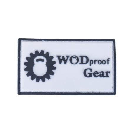 WODproof Gear White rectangle Patch