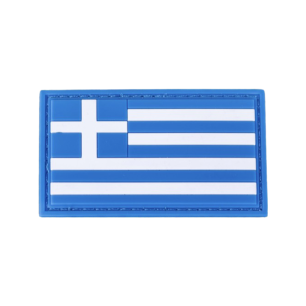 Greek Flag rectangle Pvc Patch